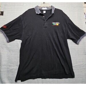 Munson Wear John Deere Motorsports Polo Shirt Large Pre-Owned Signed Chad Little